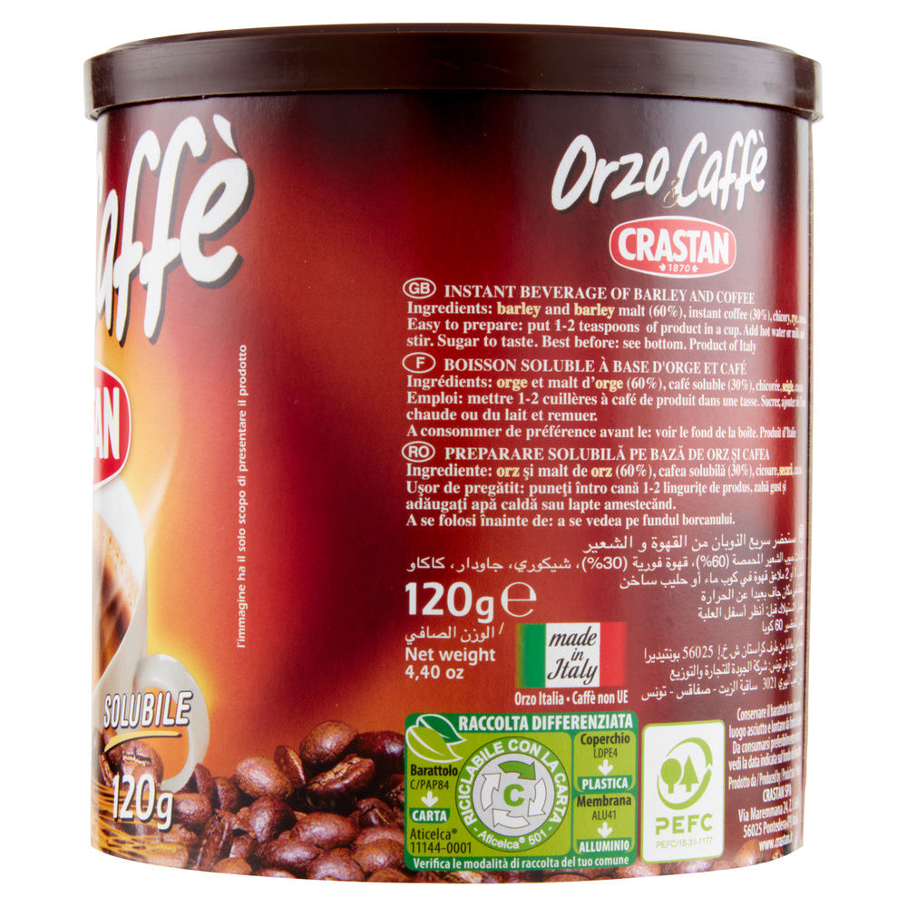 ORZO & CAFFE' SOLUBILE CRASTAN BARATTOLO G 120 - 5