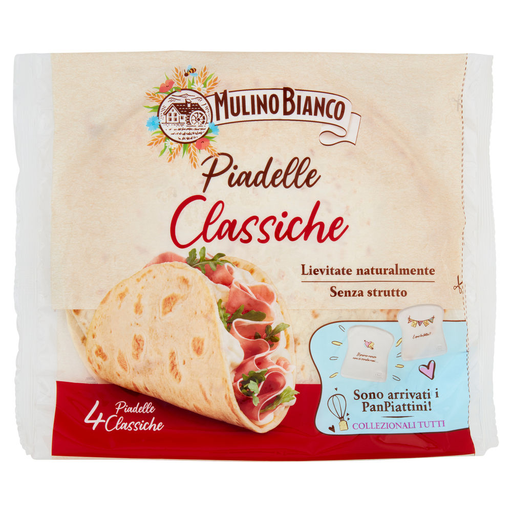 Piadelle classiche  mulino bianco busta pz.4 g.300