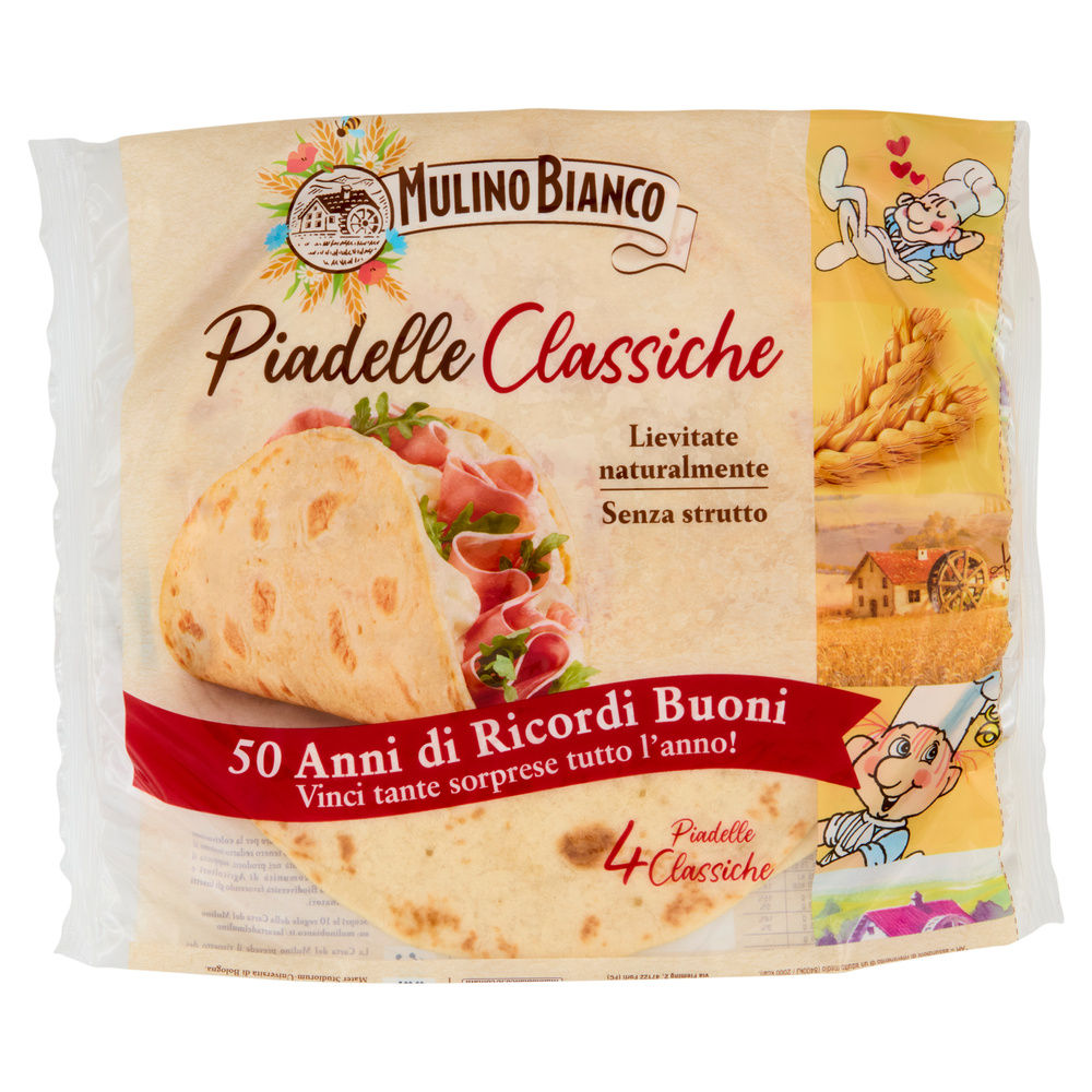 PIADELLE CLASSICHE  MULINO BIANCO BUSTA PZ.4 G.300 - 0