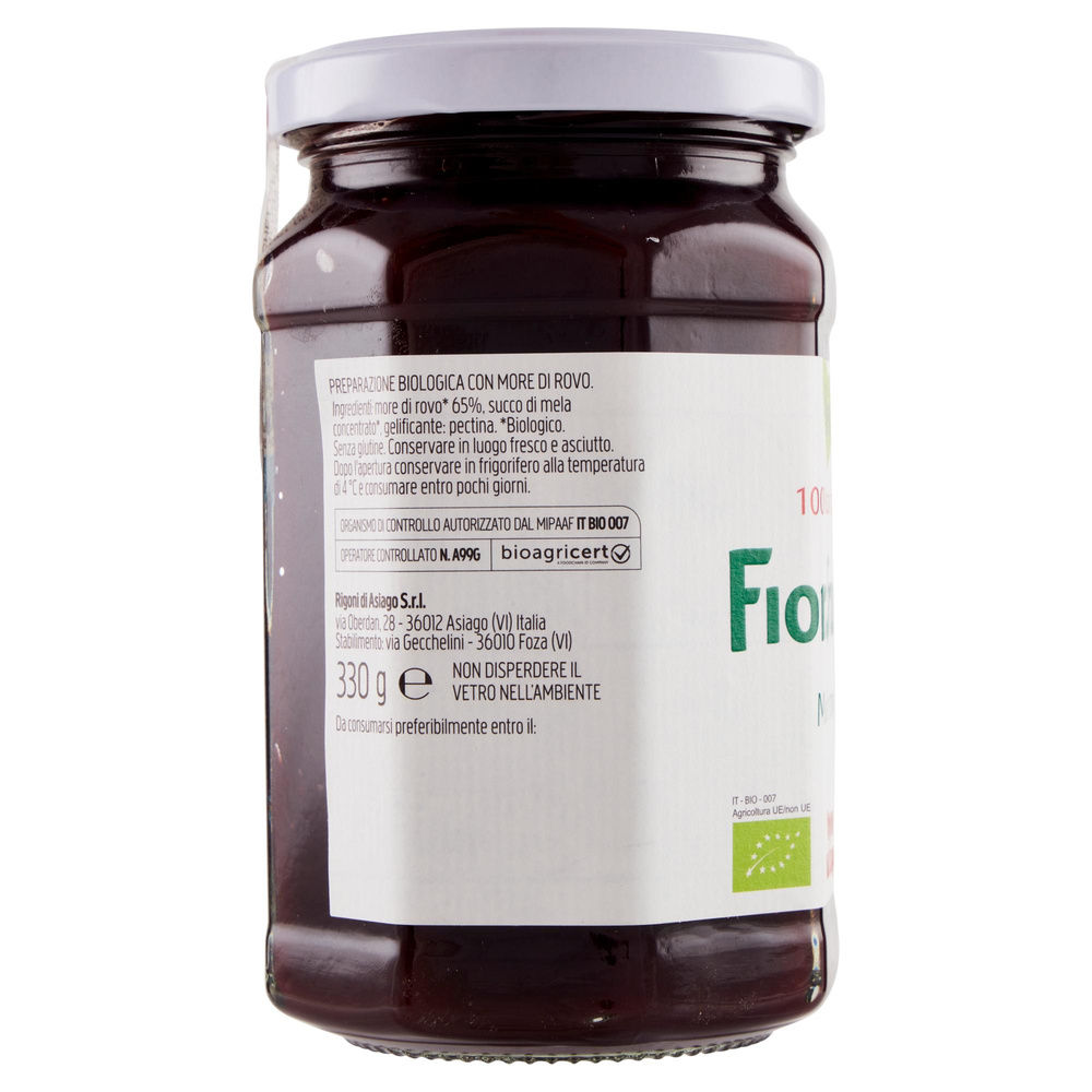 FIORDIFRUTTA BIO MORE DI ROVO RIGONI VASO VETRO G 330 - 3