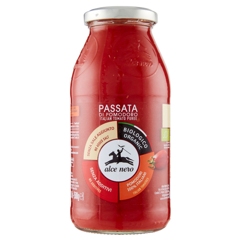 Passata di pomodoro bio alce nero bottiglia g 500