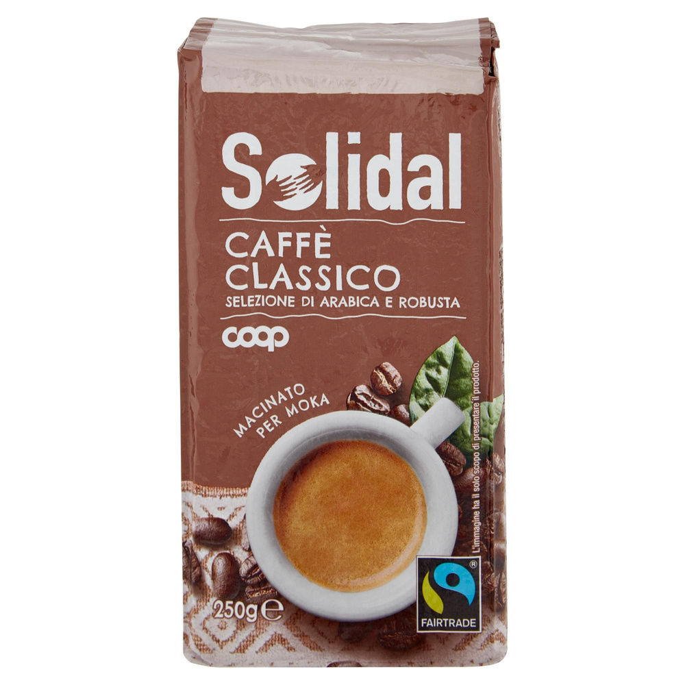 CAFFE' CLASSICO COOP SOLIDAL CENTRO AMERICA - AFRICA MACINATO SACCHETTO G  250 - 8