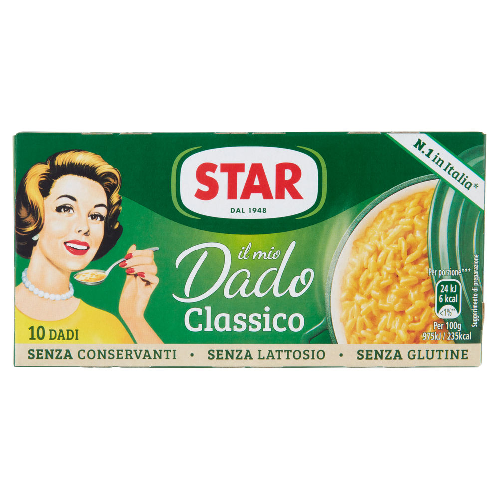 Dado classico star cubetti 10 scatola g 100