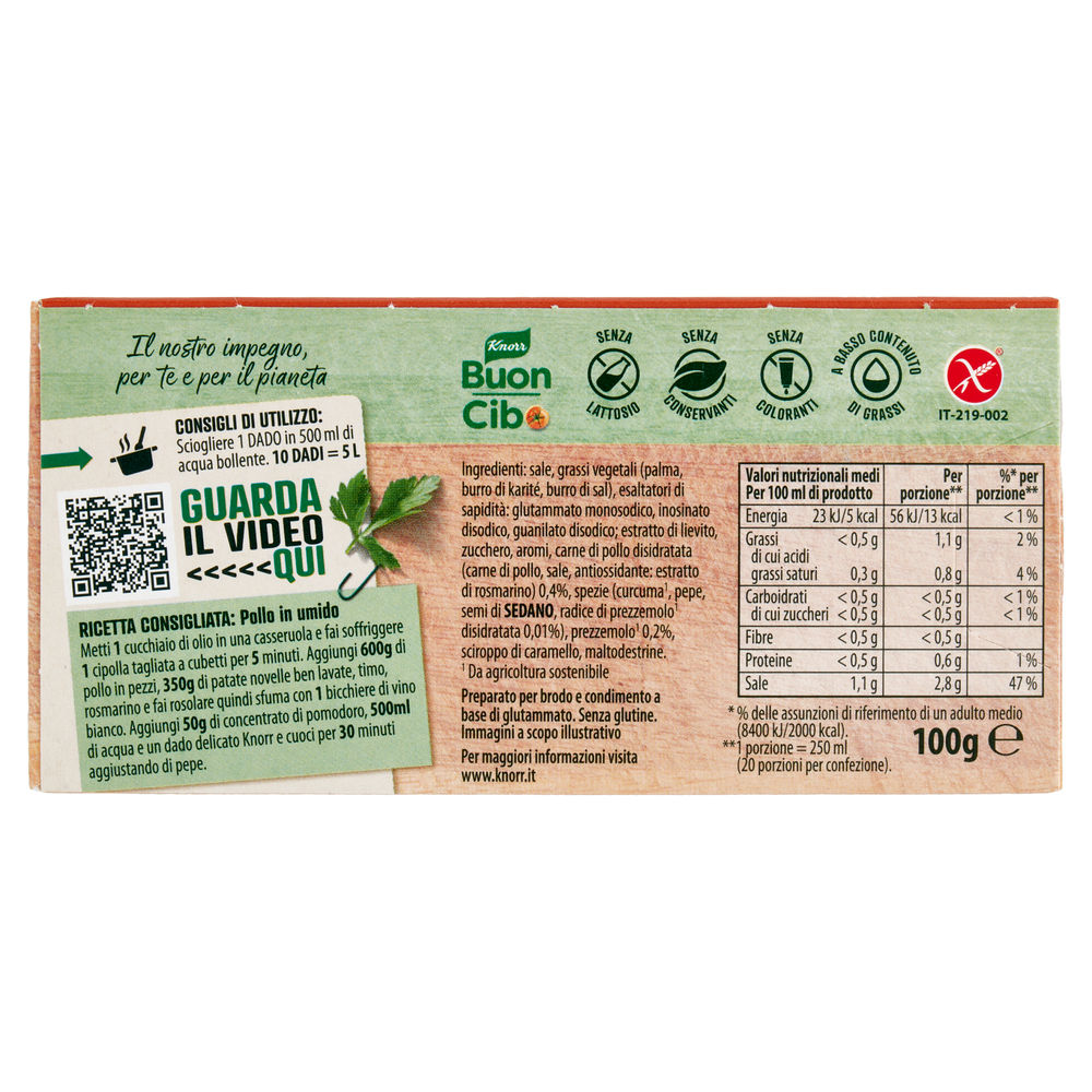 DADO DELICATO KNORR TAVOLETTE 10 SCATOLA G 100 - 1