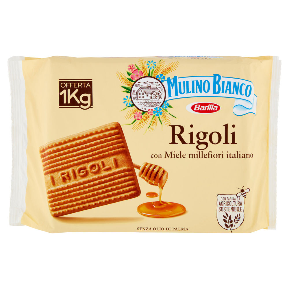 BISCOTTI FROLLINI  RIGOLI MULINO BIANCO INCARTO KG.1 - 0