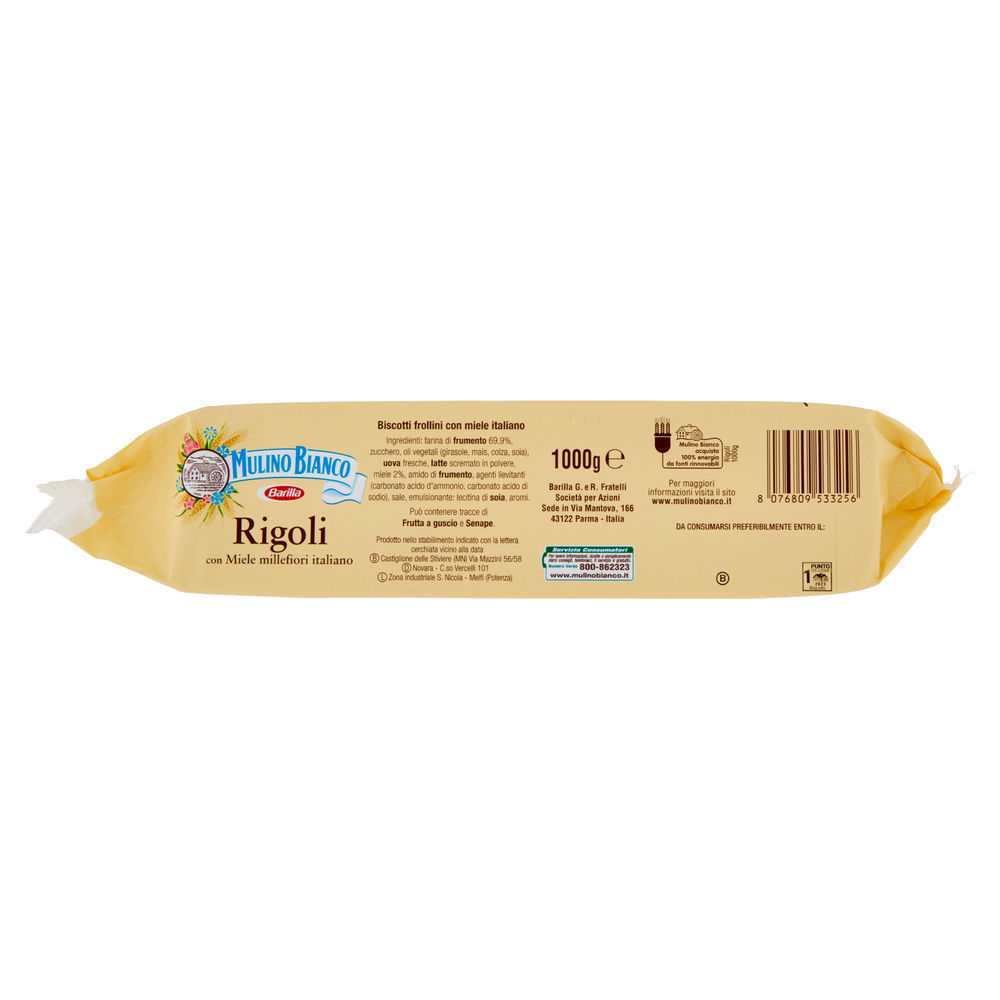 BISCOTTI FROLLINI  RIGOLI MULINO BIANCO INCARTO KG.1 - 9