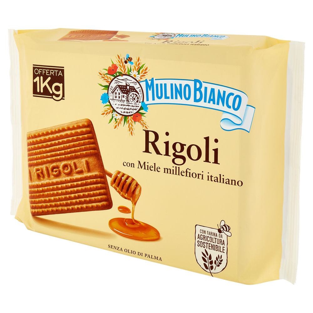 BISCOTTI FROLLINI  RIGOLI MULINO BIANCO INCARTO KG.1 - 17