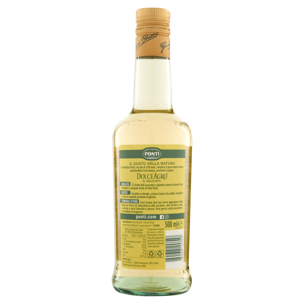 CONDIMENTO DELICATO DOLCEAGRO PONTI BOTTIGLIA ML. 500 - 1