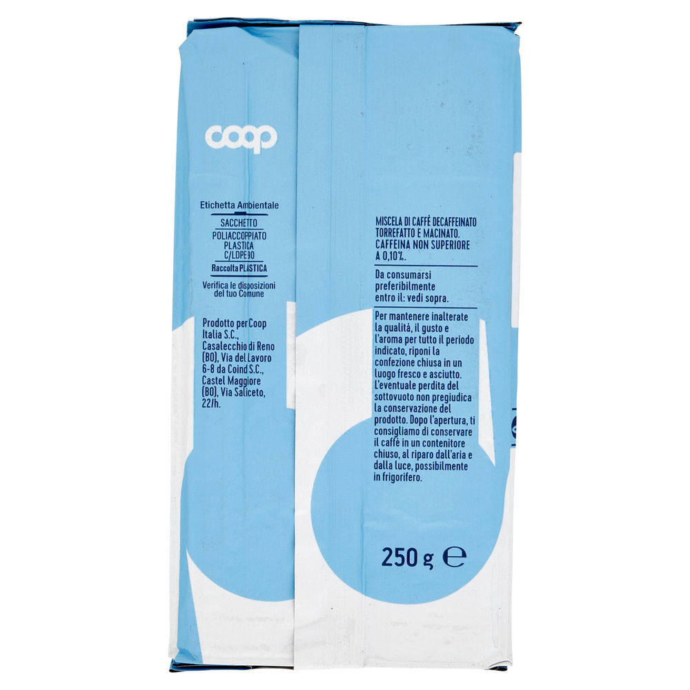 CAFFE' DECAFFEINATO COOP MACINATO SACCHETTO G 250 - 1