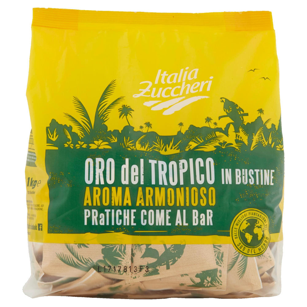 ZUCCHERO CANNA BUSTINE ITALIA ZUCCHERI SACCHETTO KG.1 - 6