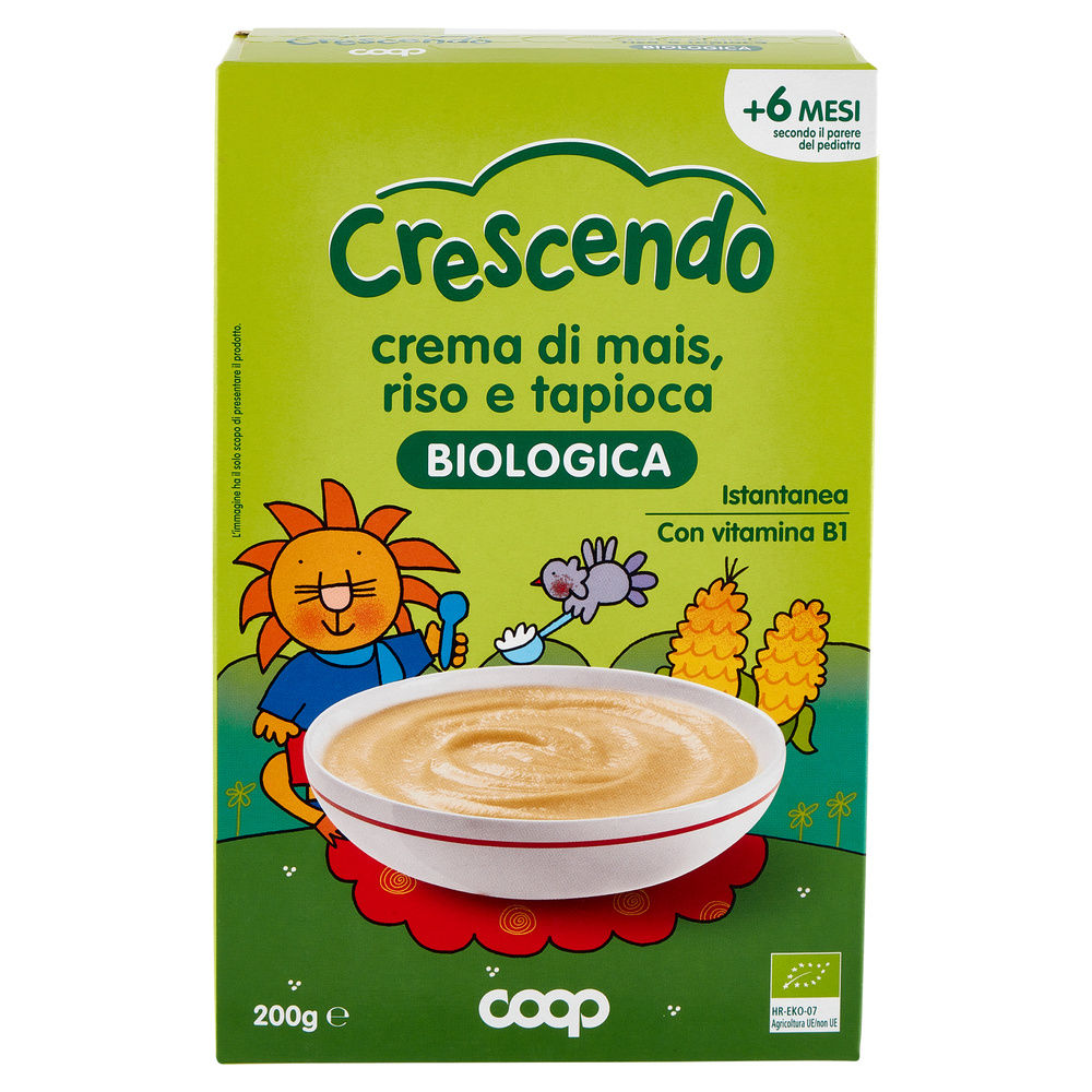 CREMA DI RISO MAIS E TAPIOCA BIO COOP CRESCENDO SCATOLA  G 200 - 2