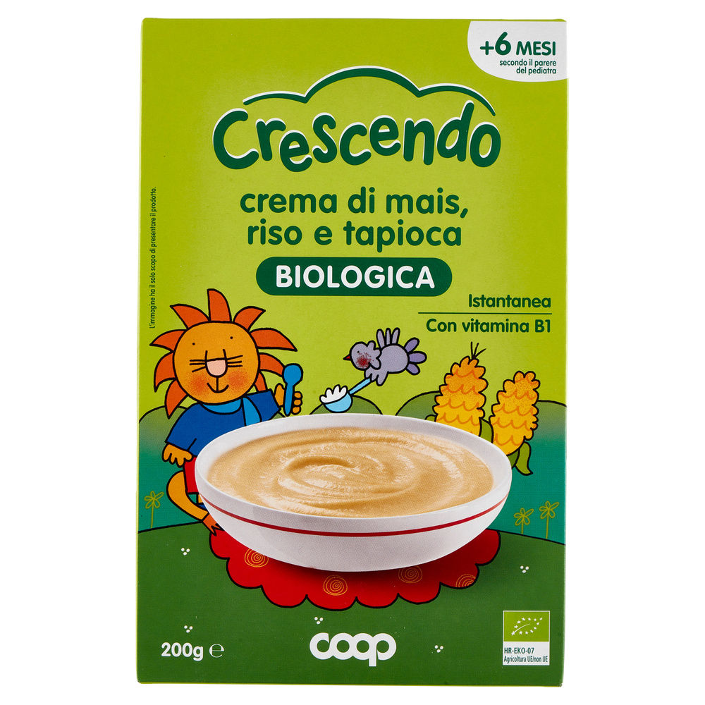 CREMA DI RISO MAIS E TAPIOCA BIO COOP CRESCENDO SCATOLA  G 200 - 3