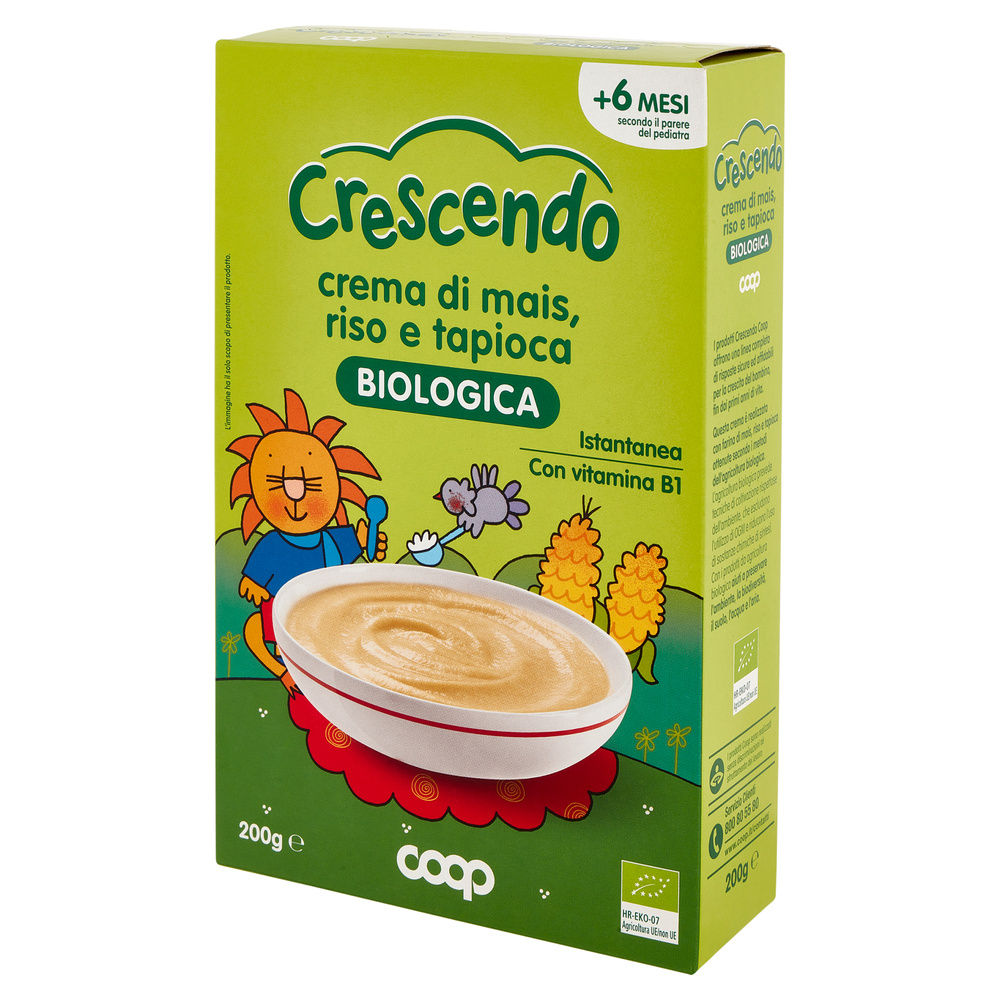 CREMA DI RISO MAIS E TAPIOCA BIO COOP CRESCENDO SCATOLA  G 200 - 8