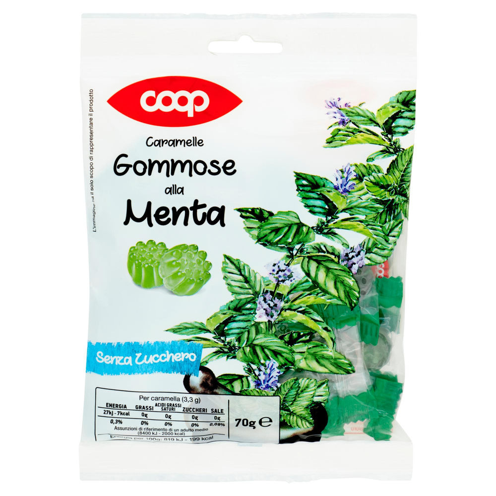 CARAMELLE GOMMOSE MENTA S/Z COOP  BUSTA G 70 - 7