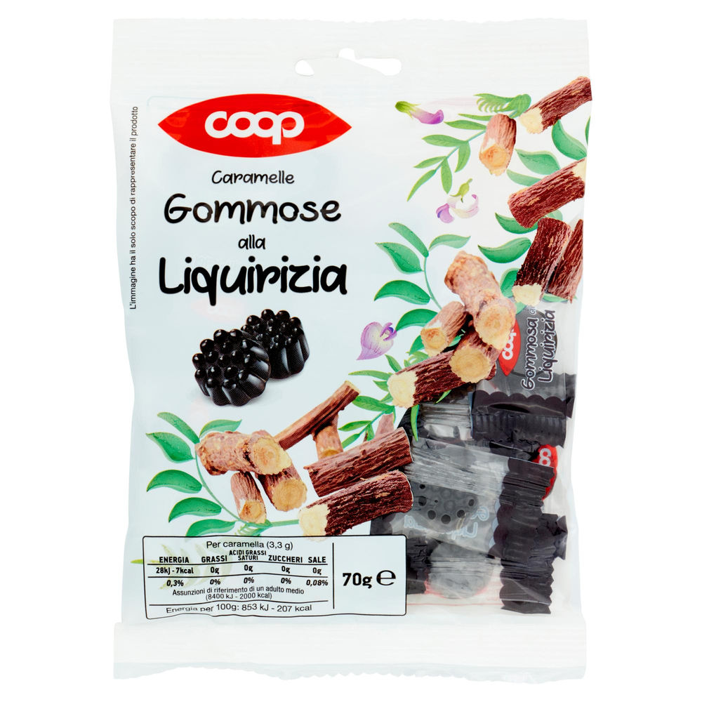 CARAMELLE GOMMOSE LIQUIRIZIA S/Z COOP BUSTA G 70 - 0