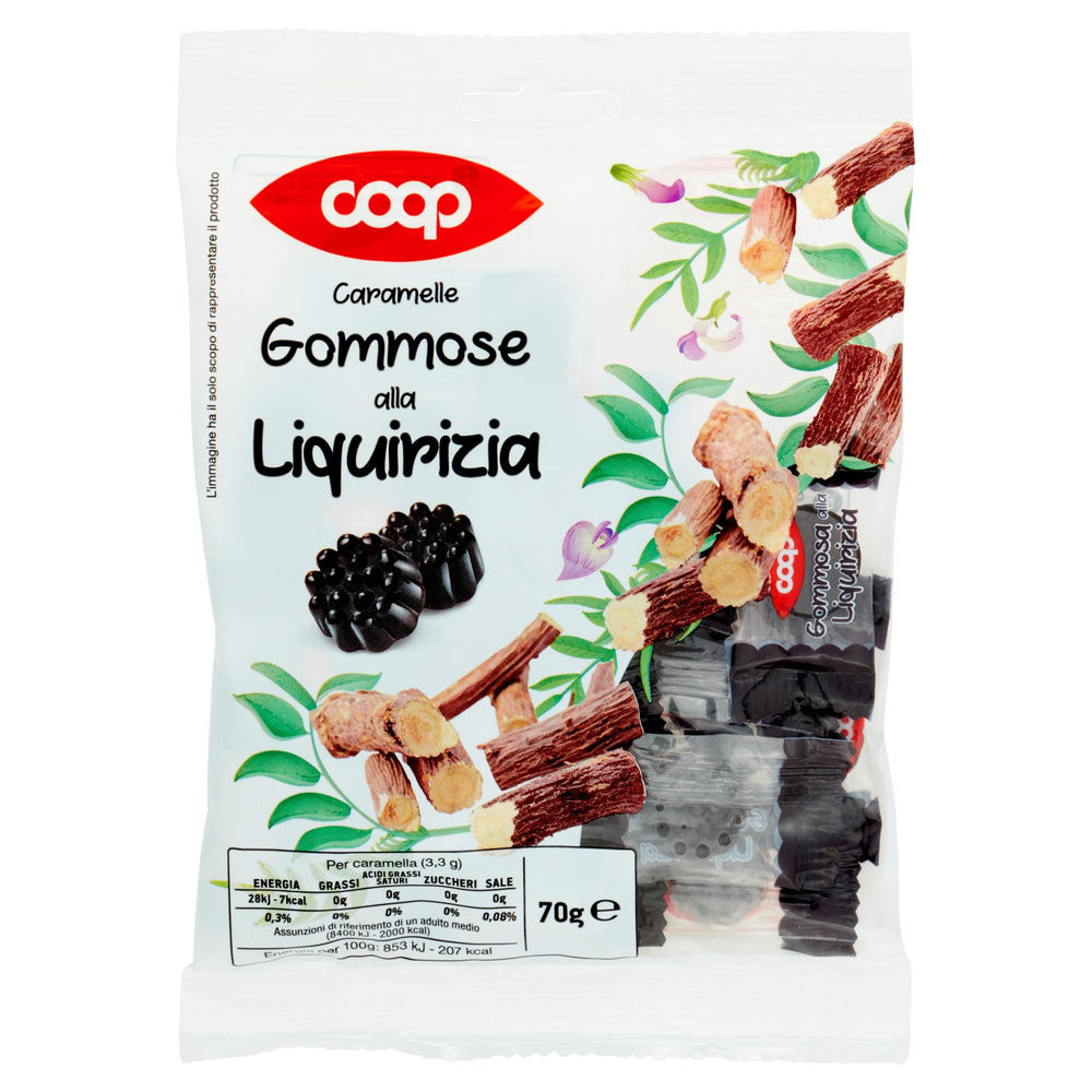 CARAMELLE GOMMOSE LIQUIRIZIA S/Z COOP BUSTA G 70 - 7