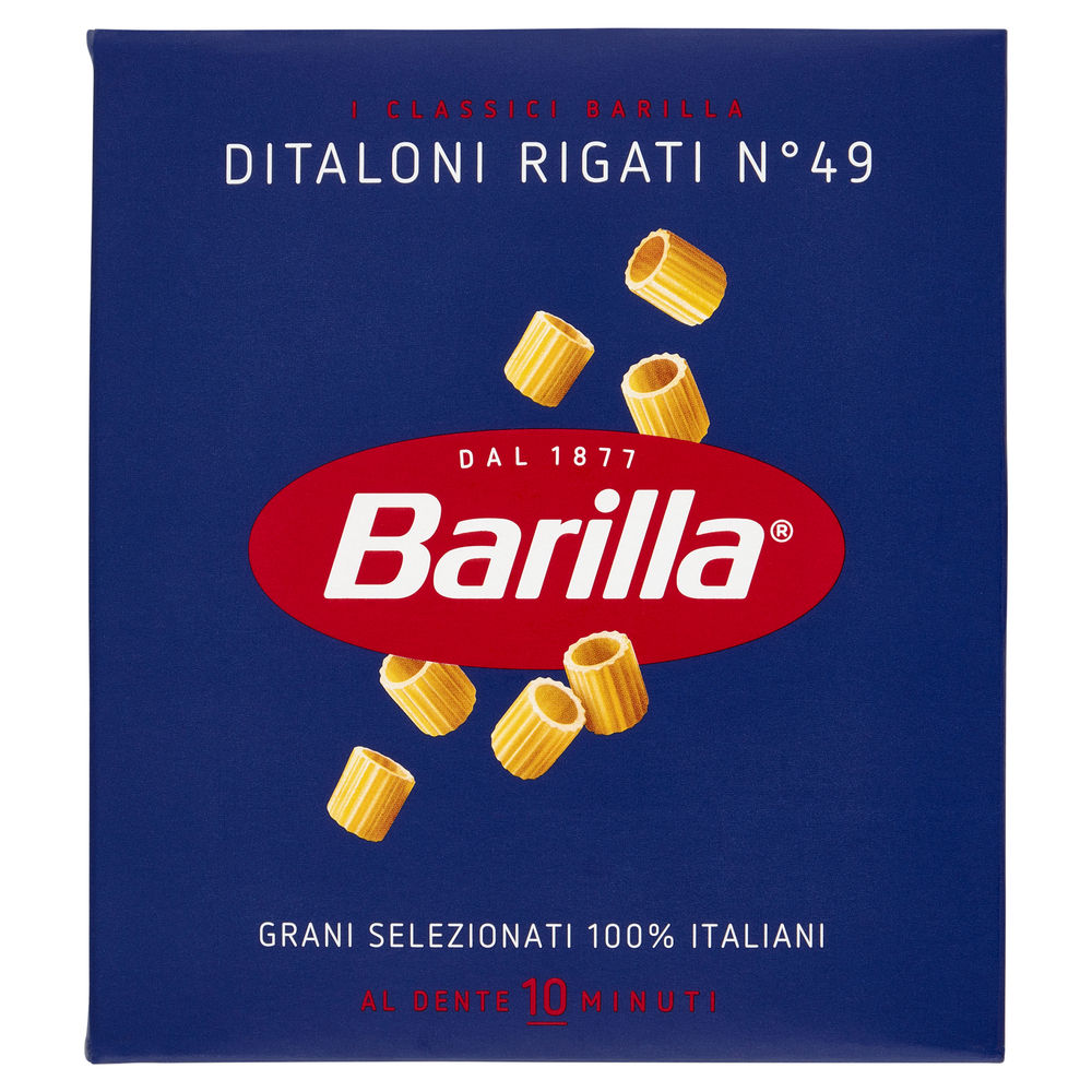 PASTA SEMOLA DITALONI BARILLA RIGATI N.49 ASTUCCIO G.500 - 0