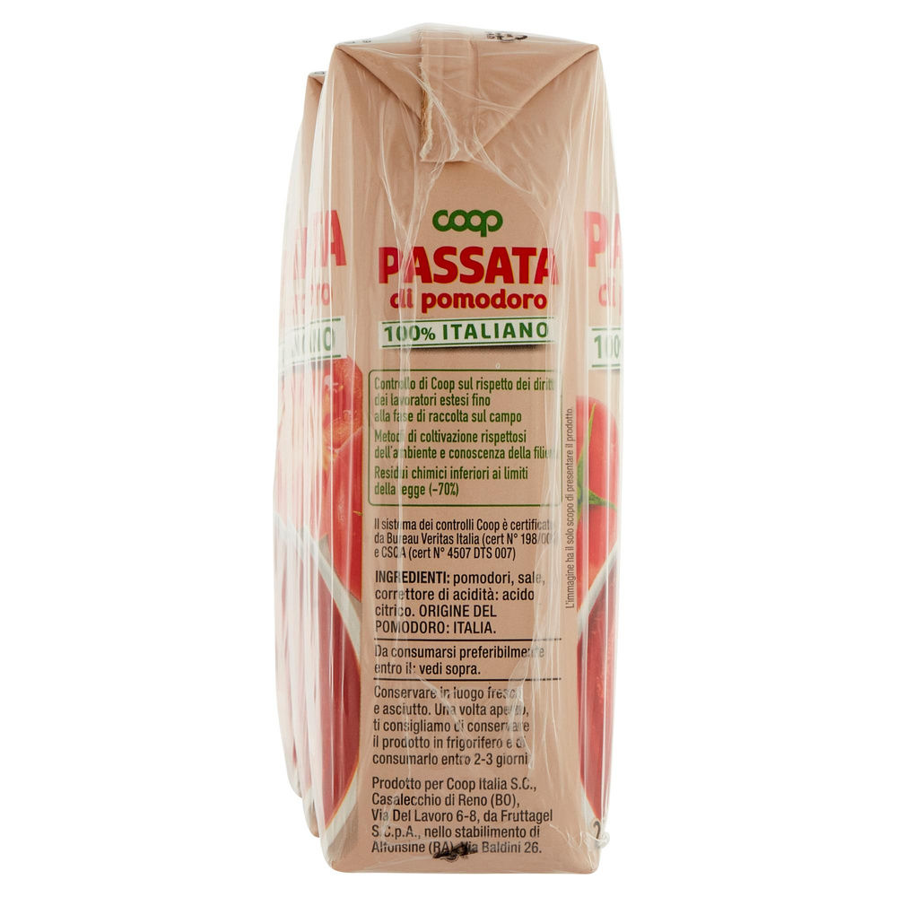 PASSATA DI POMODORO ORIGINE COOP BRICK G 250X3 - 4