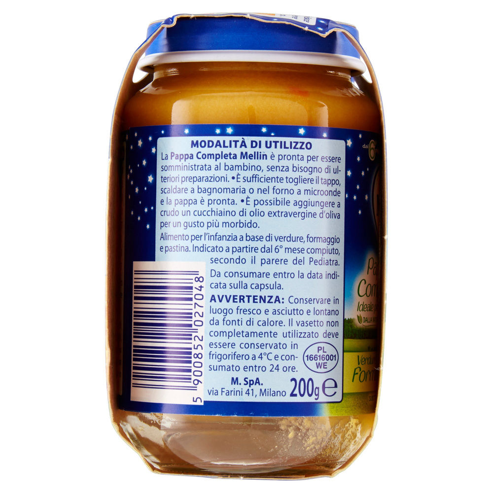 BABY CENA FORMAGGINO PASTINA MELLIN G 200X2 - 7
