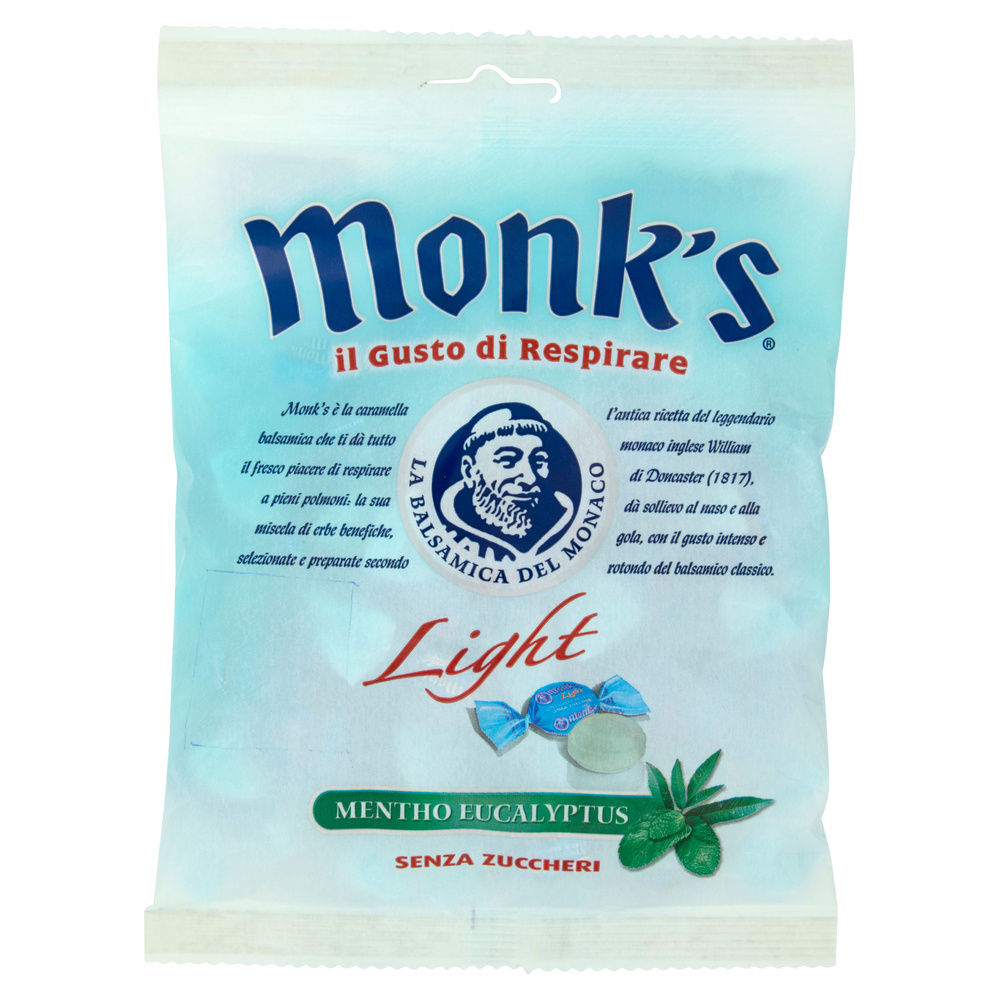 MONK'S MENTHO EUCALYPTUS SENZA ZUCCHERO BUSTA GR 80 - 9