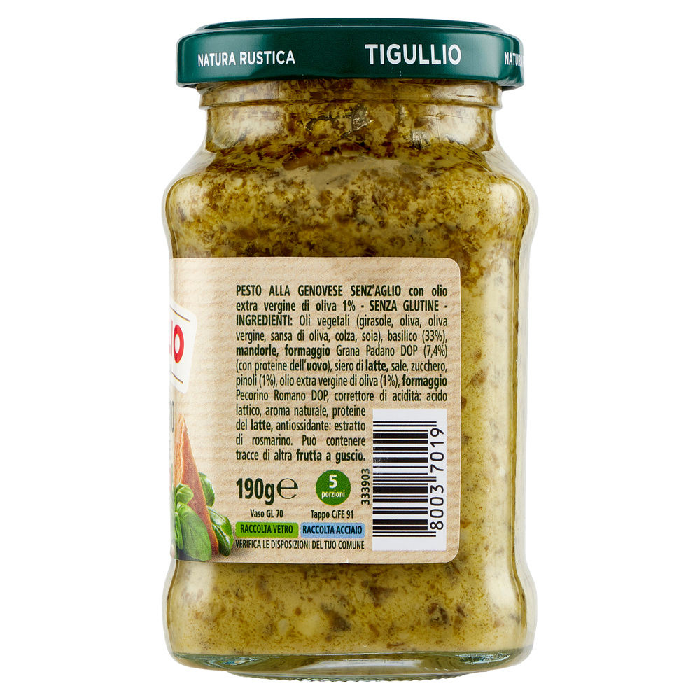 GRAN PESTO GENOVESE SENZA AGLIO STAR VASO G 190 - 4