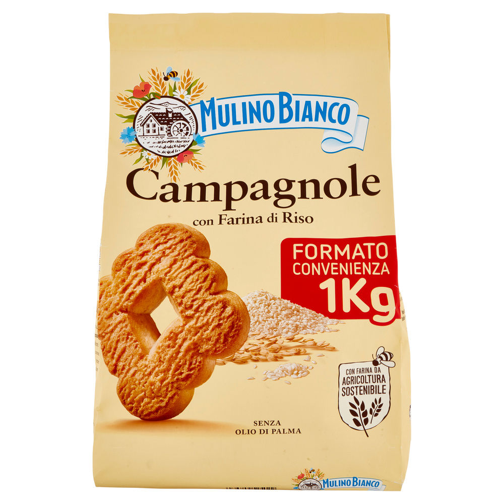 BISCOTTI CAMPAGNOLE MULINO BIANCO BARILLA KG.1 - 12