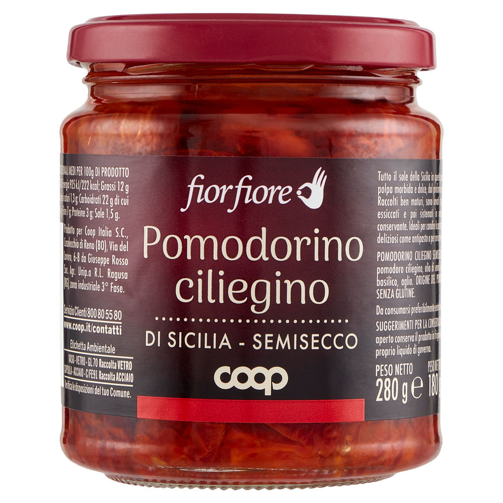 POMODORINO CILIEGINO SICILIANO SEMISECCO COOP FIOR FIORE VV G280 - 0