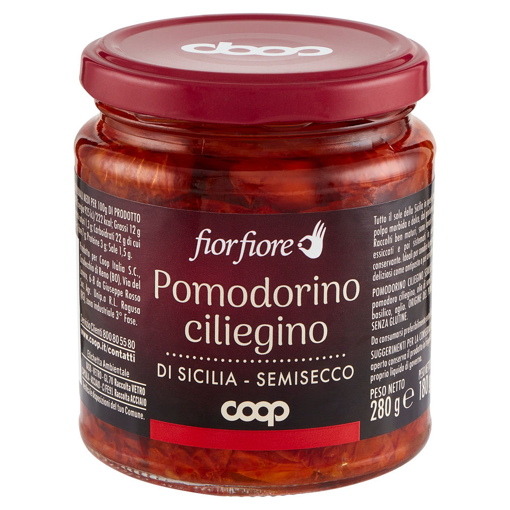 POMODORINO CILIEGINO SICILIANO SEMISECCO COOP FIOR FIORE VV G280 - 2