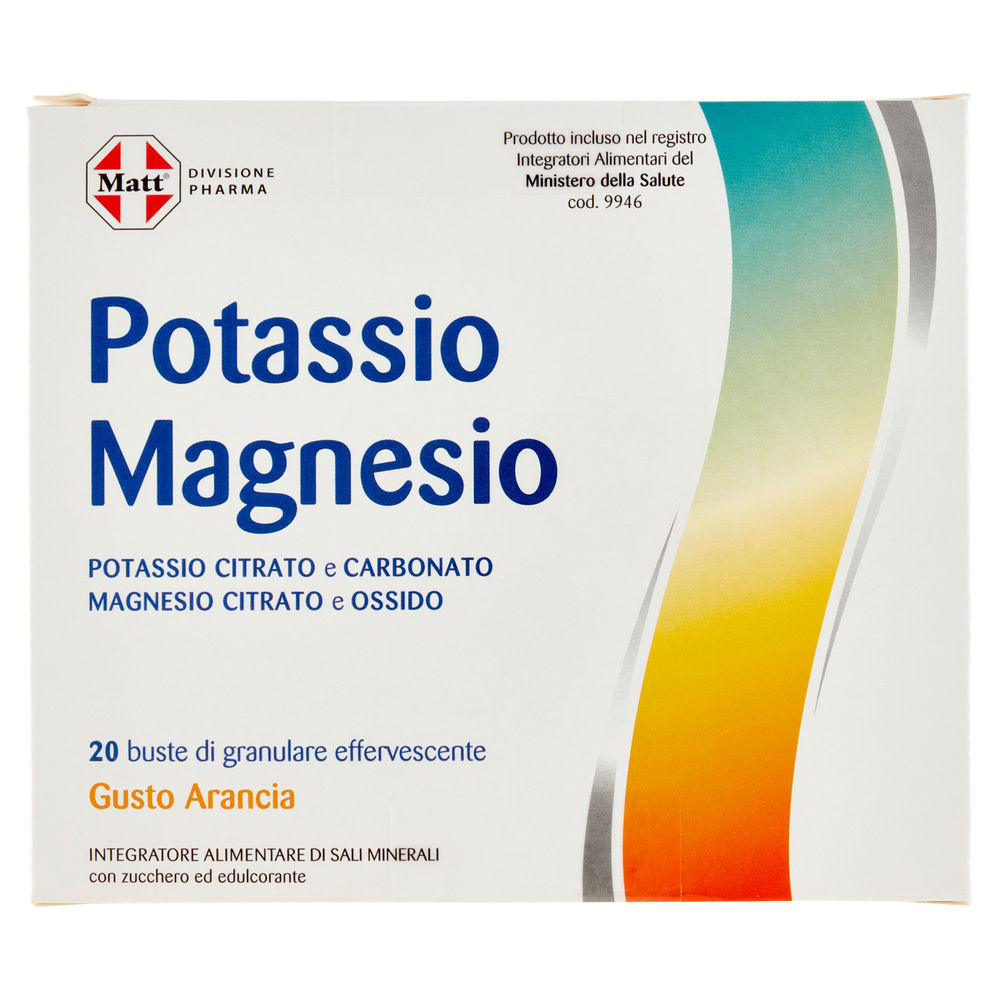 POTASSIO E MAGNESIO GUSTO ARANCIA MATT & DIET PHARMA  BUSTE PZ.20 G 200 - 0
