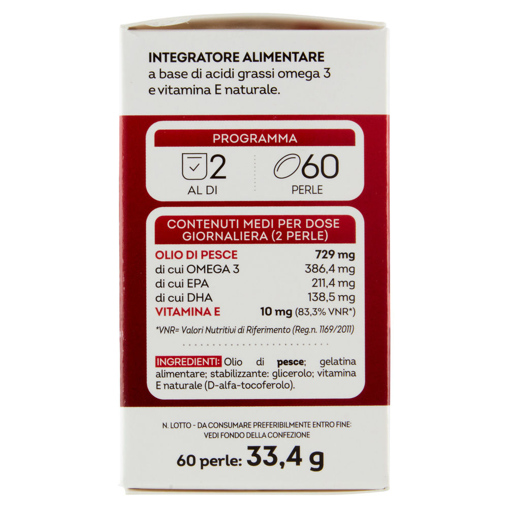 INTEGRATORE OMEGA 3 I GRASSI UTILI VITARMONYL SCATOLA 60 PERLE G 33,4 - 2