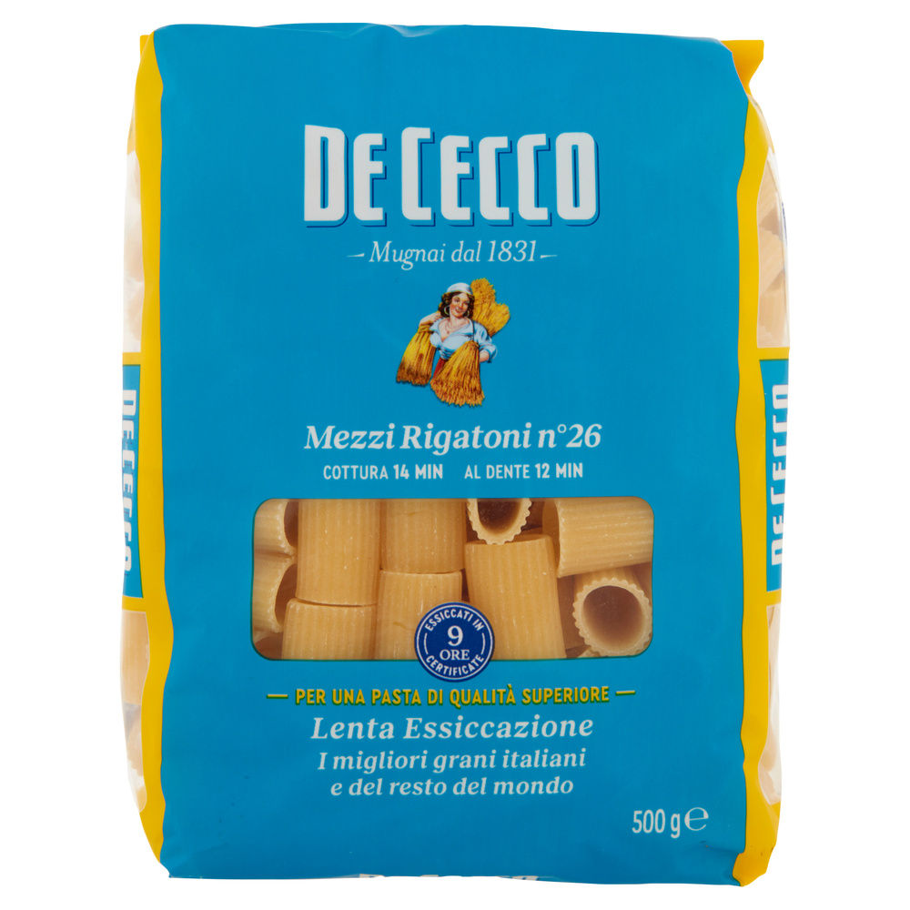 MEZZI RIGATONI DI SEMOLA DE CECCO N26 SACC. G 500 - 3