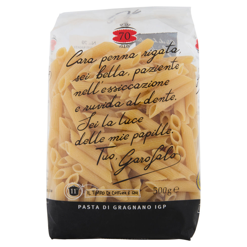 PASTA SEMOLA PENNE RIGATE N.70 IGP GAROFALO G 500 - 0