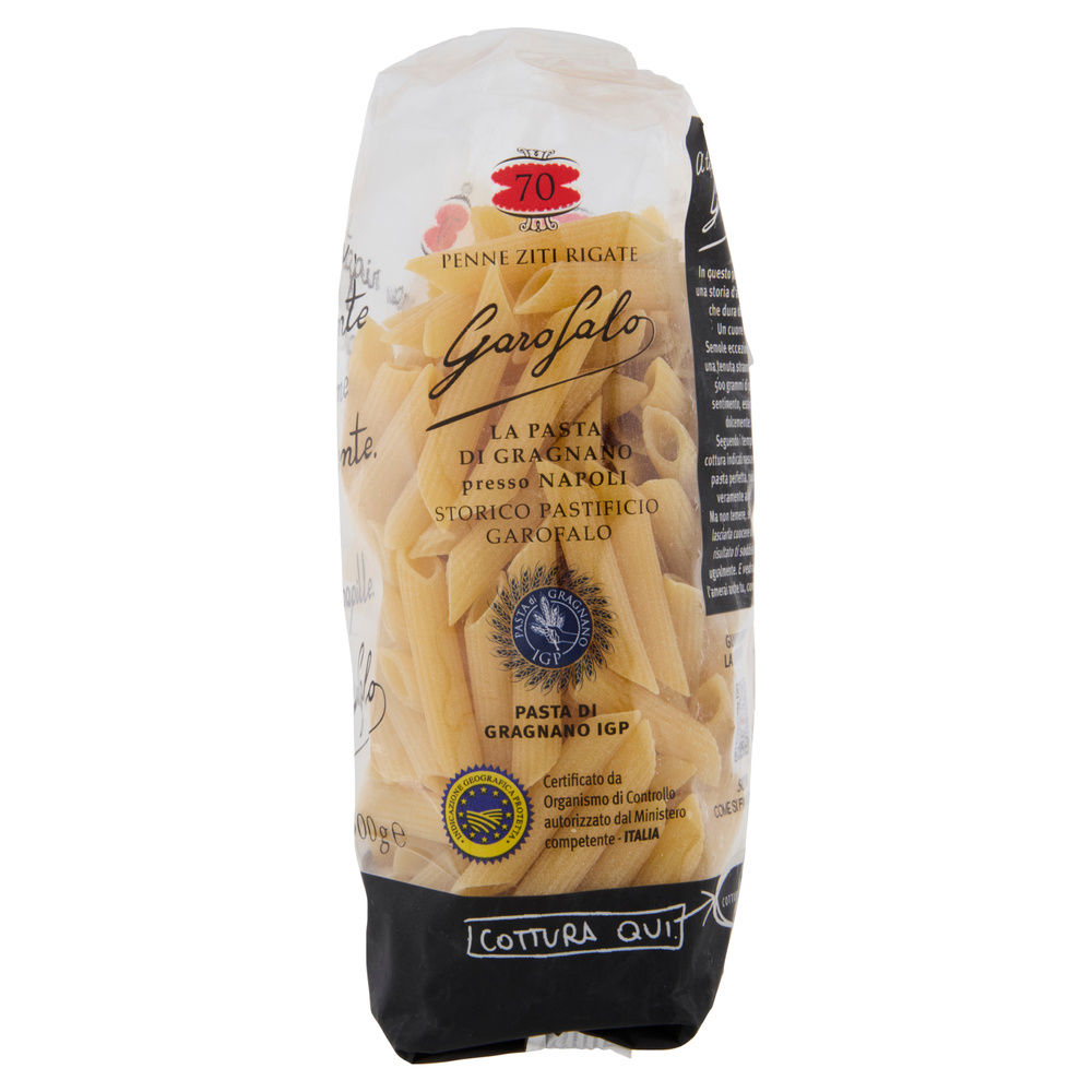 PASTA SEMOLA PENNE RIGATE N.70 IGP GAROFALO G 500 - 13
