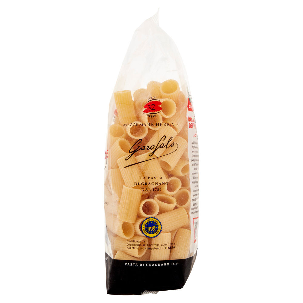 PASTA SEMOLA MEZZE MANICHE RIGATE N.32 IGP GAROFALO G 500 - 4