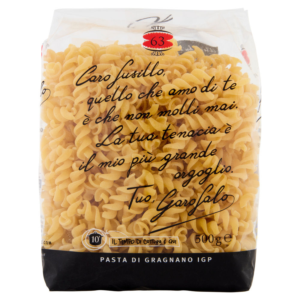 PASTA SEMOLA FUSILLI N.63 IGP GAROFALO G  500 - 0