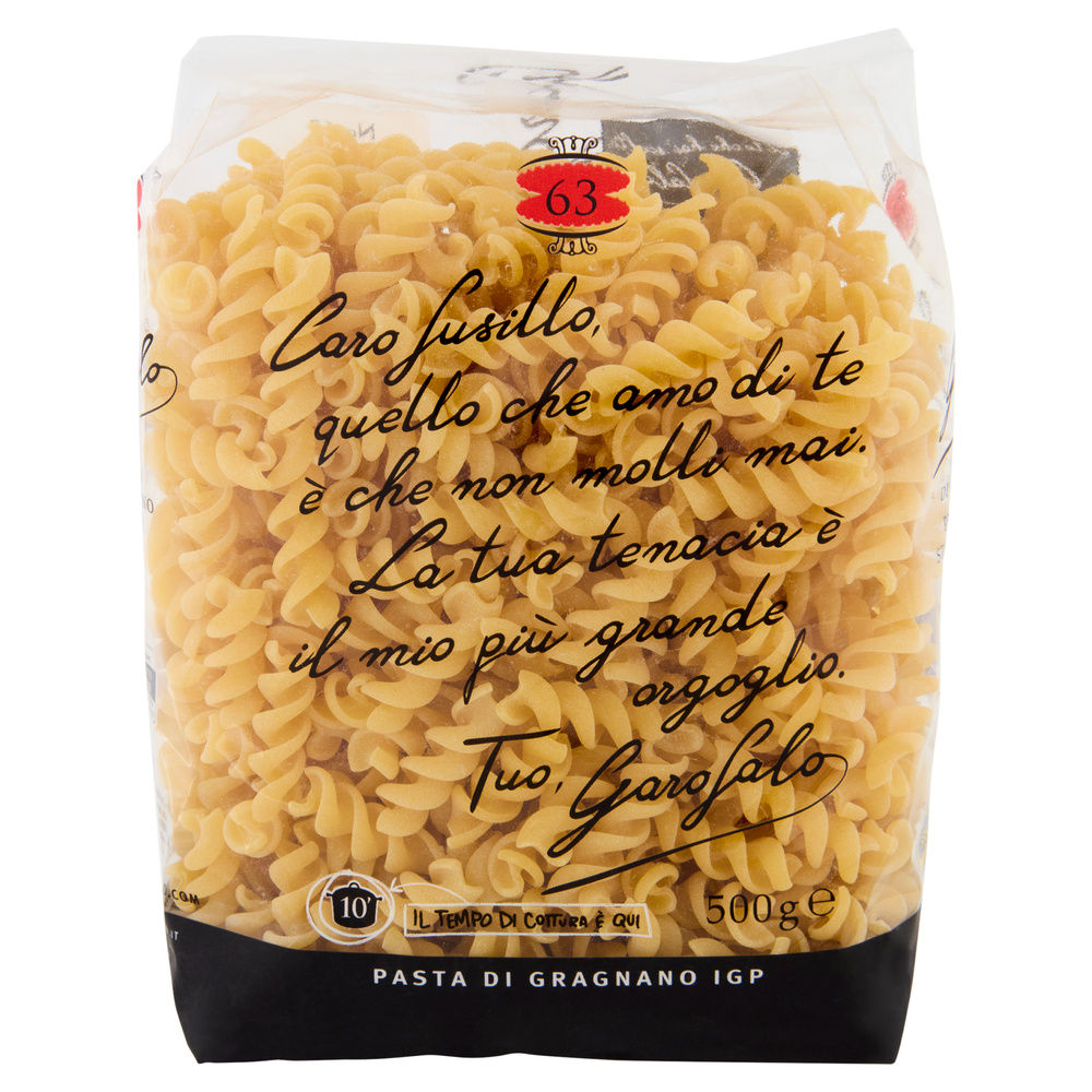 PASTA SEMOLA FUSILLI N.63 IGP GAROFALO G  500 - 9