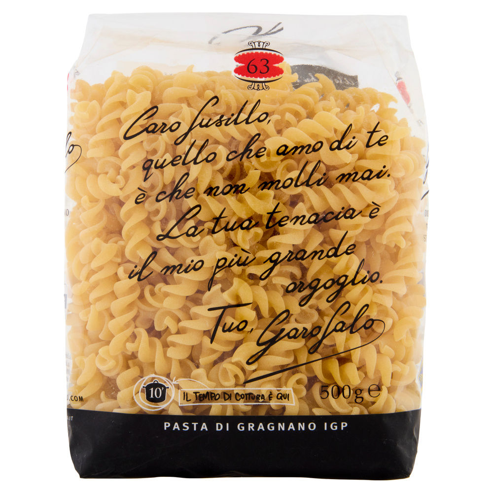 PASTA SEMOLA FUSILLI N.63 IGP GAROFALO G  500 - 10