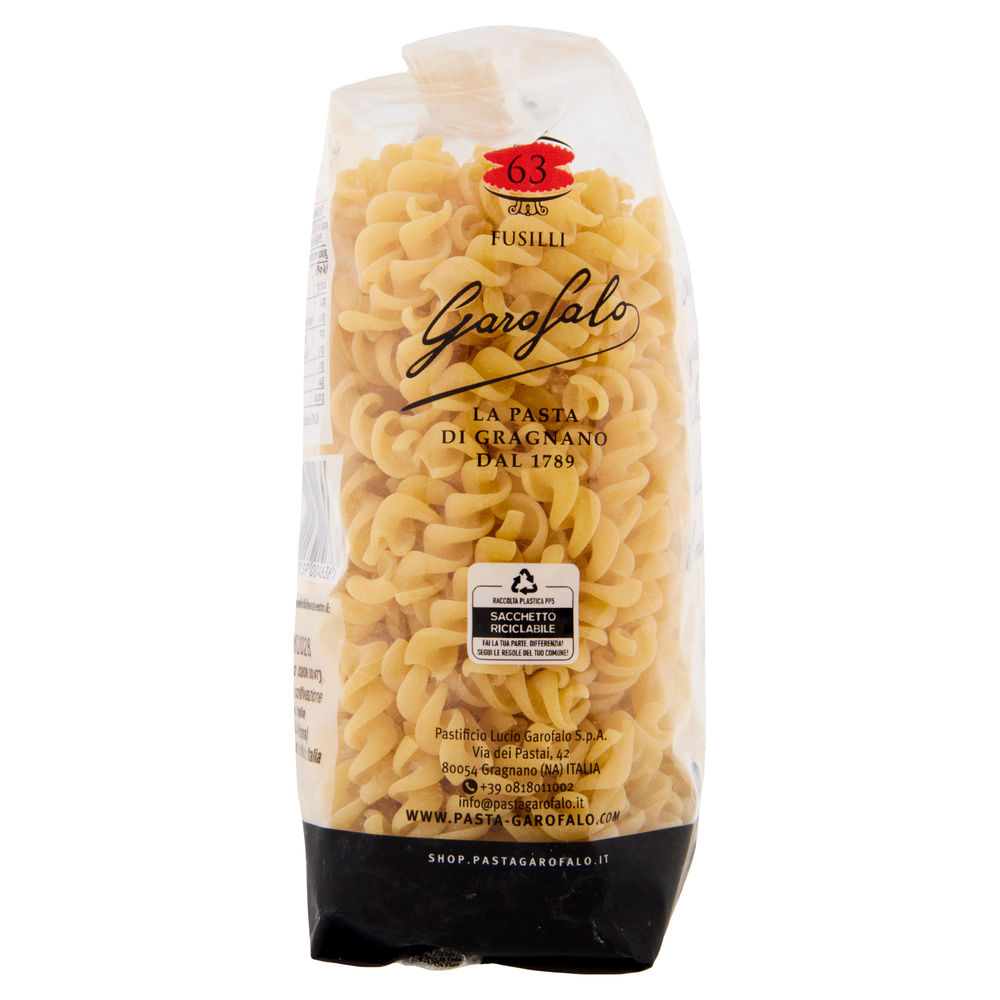 PASTA SEMOLA FUSILLI N.63 IGP GAROFALO G  500 - 11