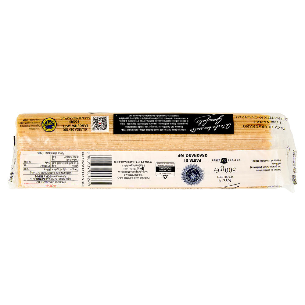 PASTA SEMOLA SPAGHETTI N.09 IGP GAROFALO G 500 - 12