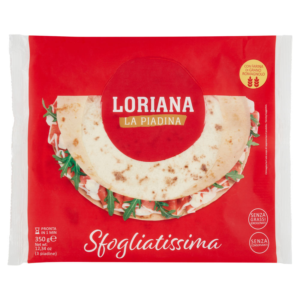 PIADINA SFOGLIATISSIMA LORIANA BUSTA G 350 - 0