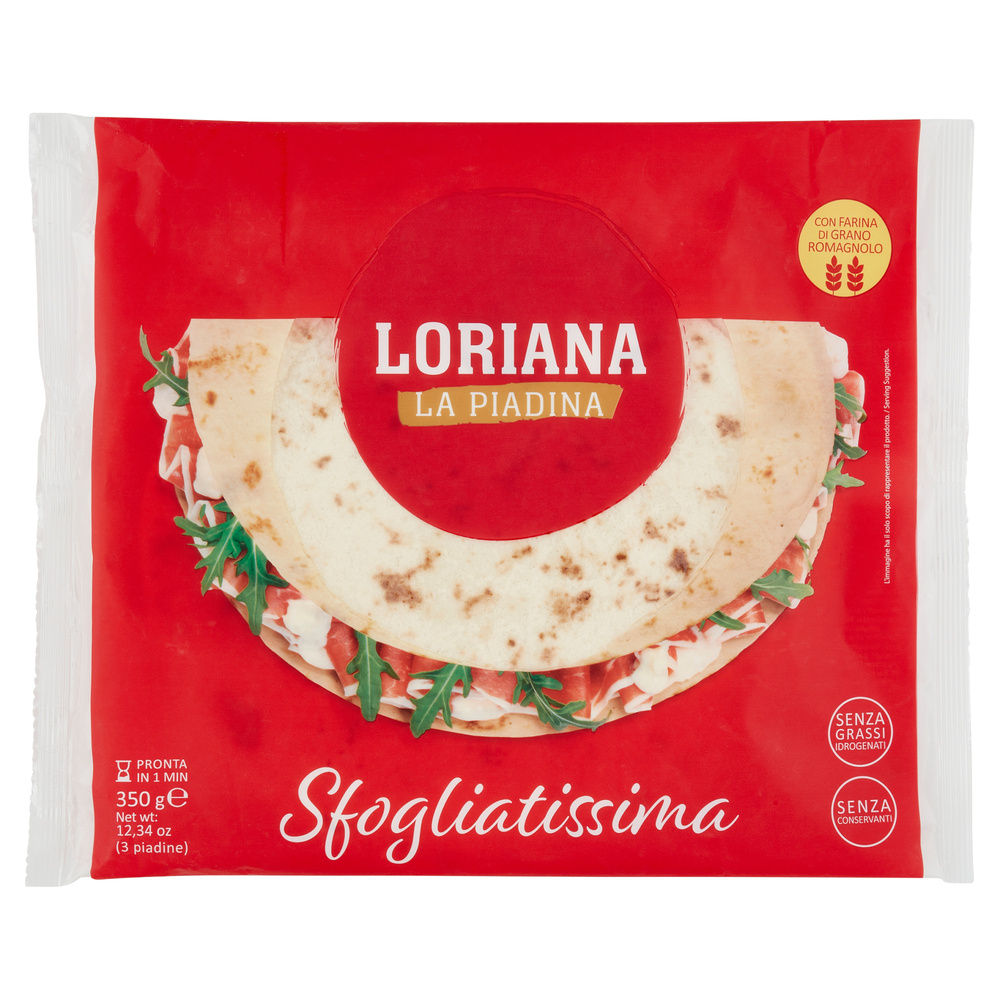 PIADINA SFOGLIATISSIMA LORIANA BUSTA G 350 - 2