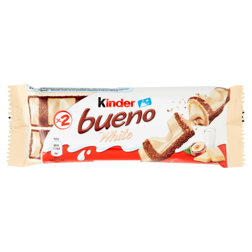 SNACK KINDER BUENO WHITE INCARTO G 39 - 0