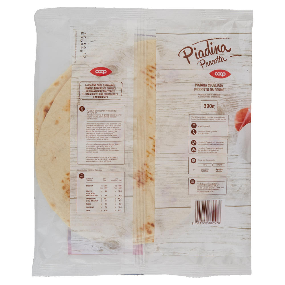 PIADINA SFOGLIATA COOP PZ 3 G 390 - 3