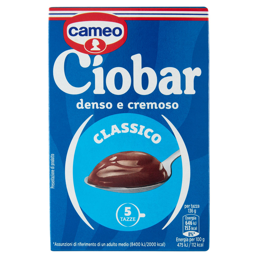 Preparato per cioccolato ciobar cameo zuccherato 5 bs g 125