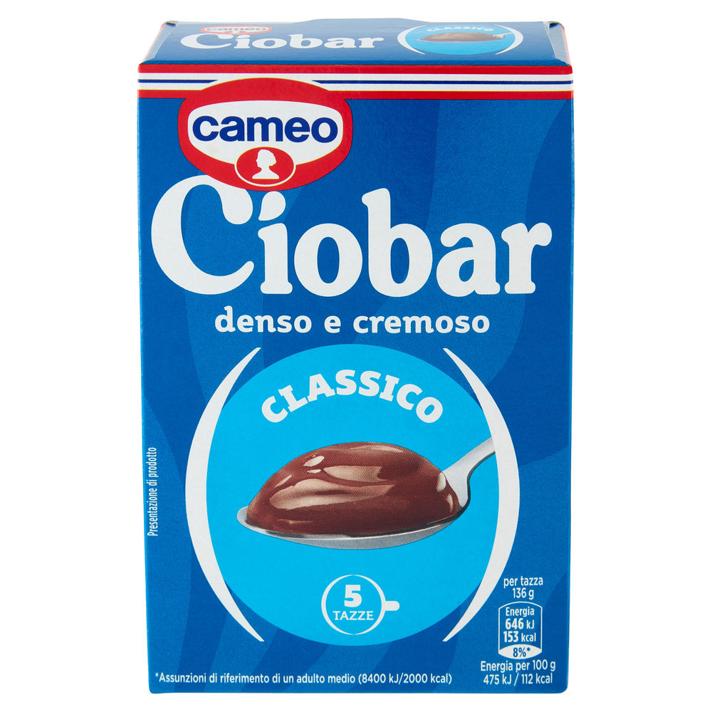 PREPARATO PER CIOCCOLATO CIOBAR CAMEO ZUCCHERATO 5 BS G 125 - 2