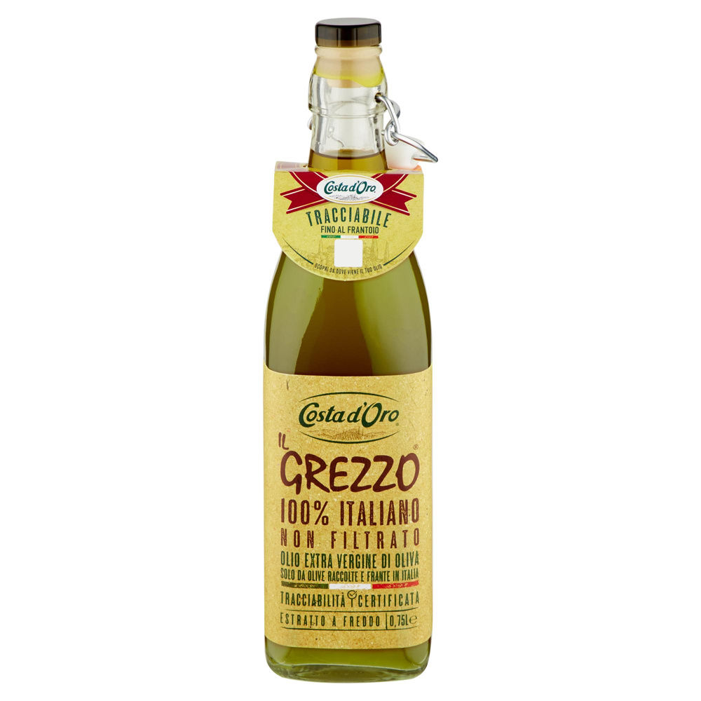 OLIO EVO 100% ITALIANO IL GREZZO COSTA D'ORO ML 750 - 2