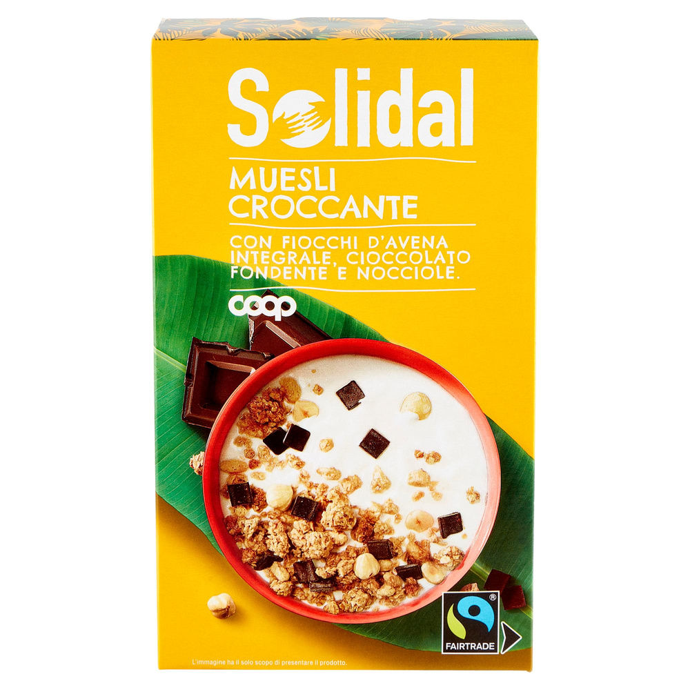 MUESLI CROCCANTE CON CIOCCOLATO E NOCCIOLE SOLIDAL COOP G 375 - 3