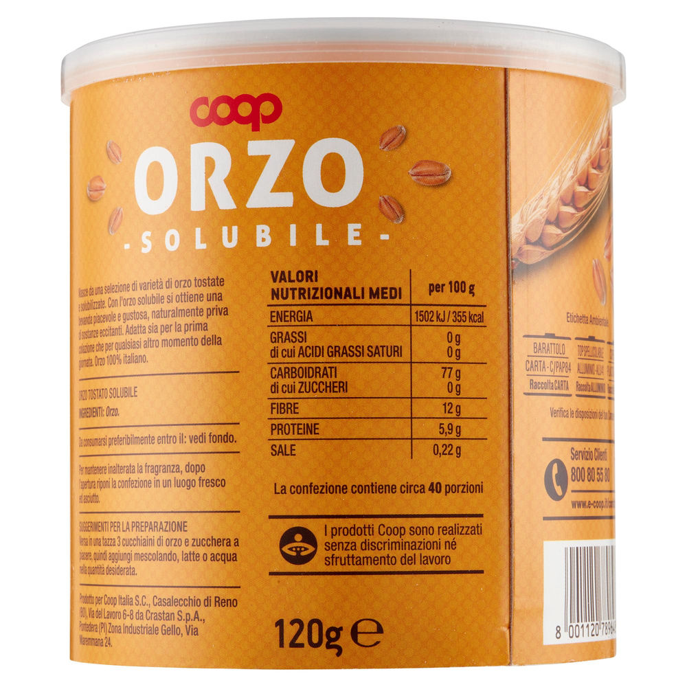 ORZO SOLUBILE COOP BARATTOLO G 120 - 1