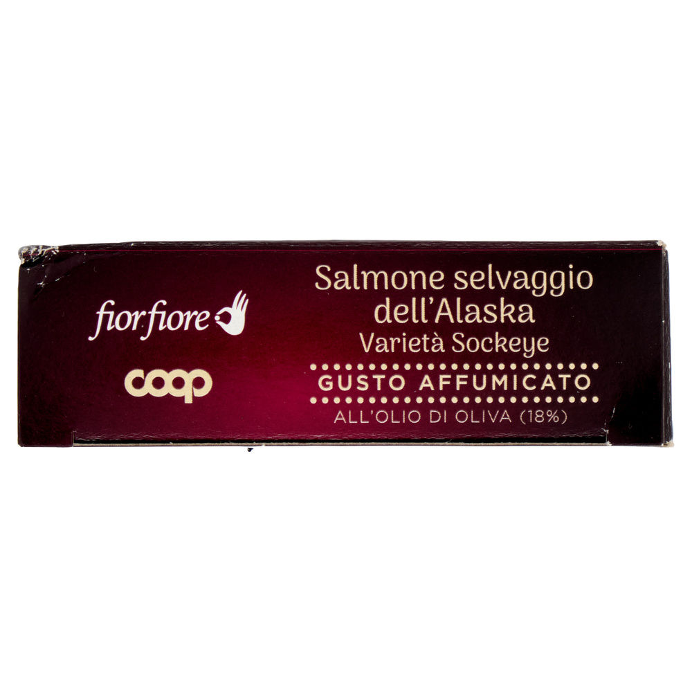 FILETTI DI SALMONE SELVAGGIO ALASKA SOCKEYE AFFUMICATO O.O FIORFIORE COOP G 115 - 2