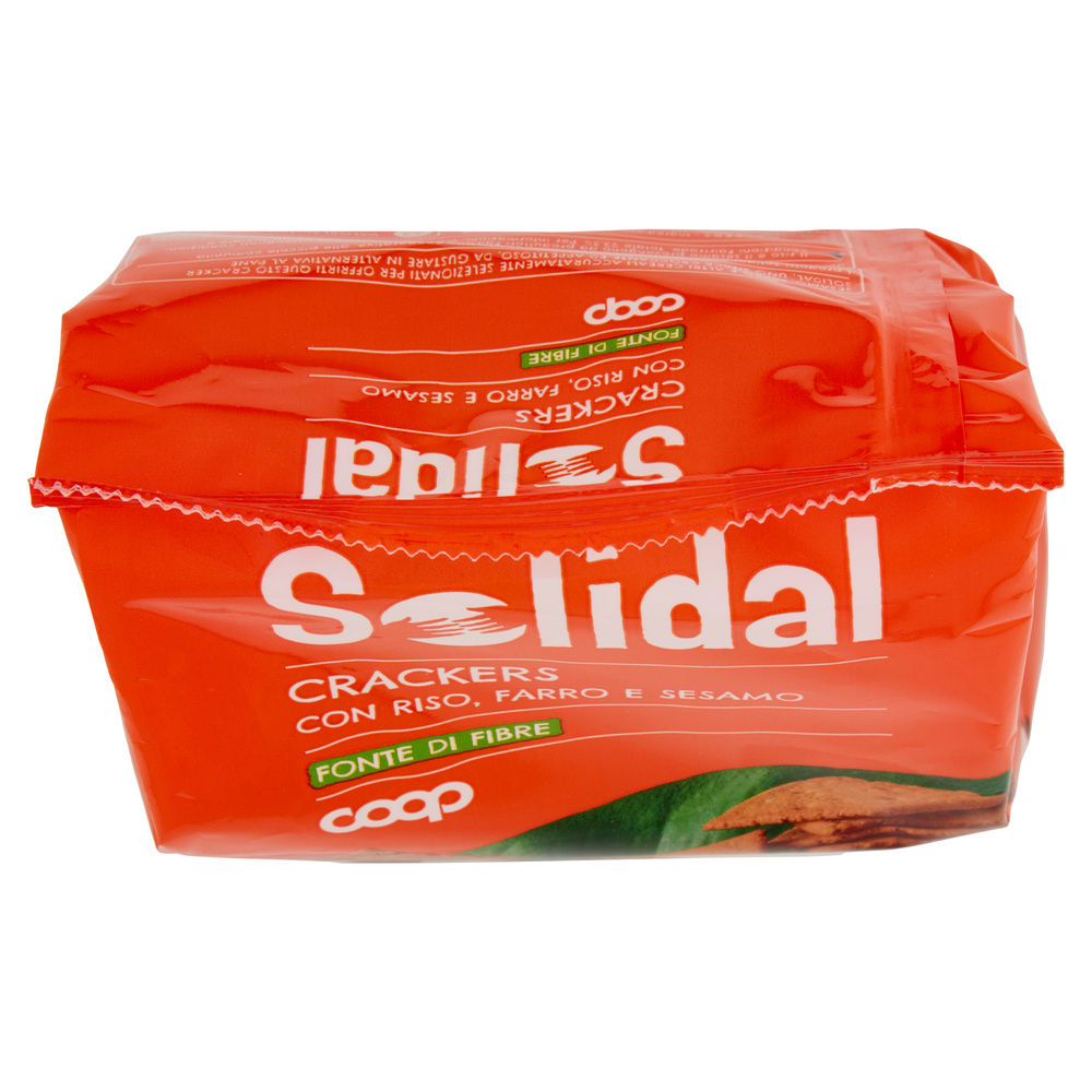 CRACKERS CON RISO FARRO E SESAMO SOLIDAL COOP G 200 - 5